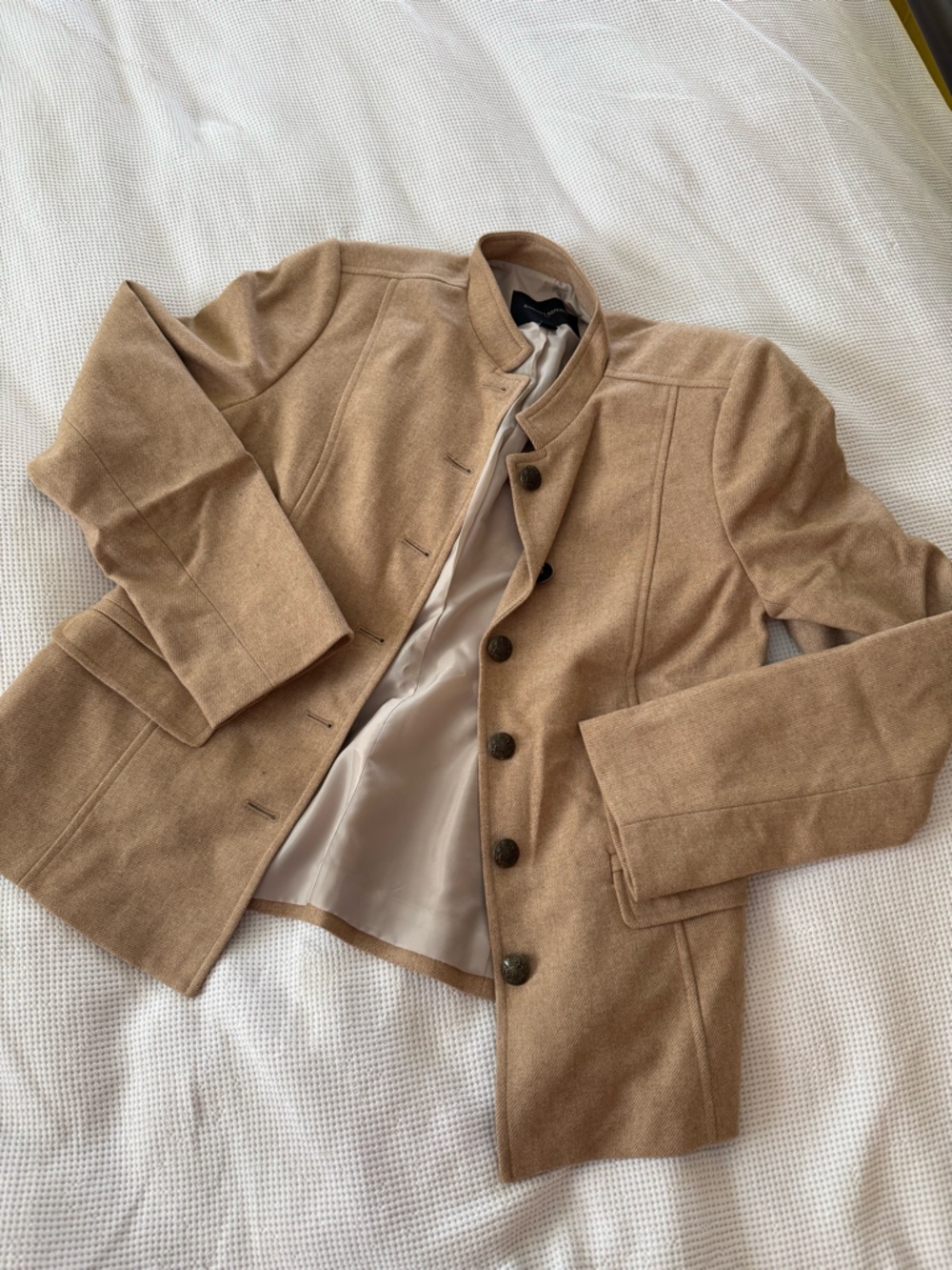 Banana Republic Beige Wool-Blend Coat